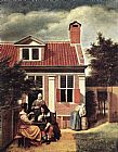 Pieter de Hooch Village House painting
